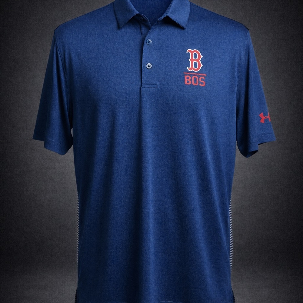 Under Armour Boston Red Sox HeatGear Polo Large MLB Blue